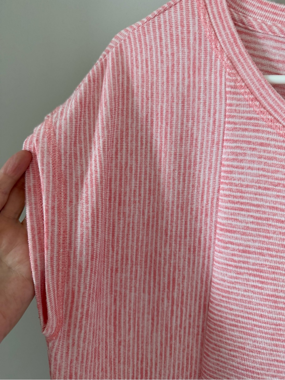 Talbots Pink-White Striped Midi Dress - Picture 4 of 5